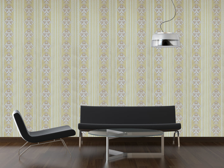 King Alfred A Champagne Panel Wallpaper Sk0233-05