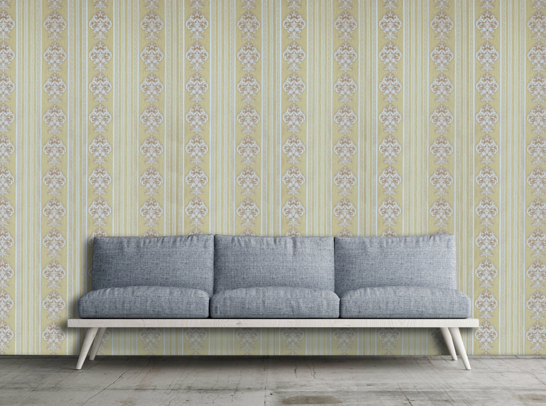 King Alfred A Champagne Panel Wallpaper Sk0233-05