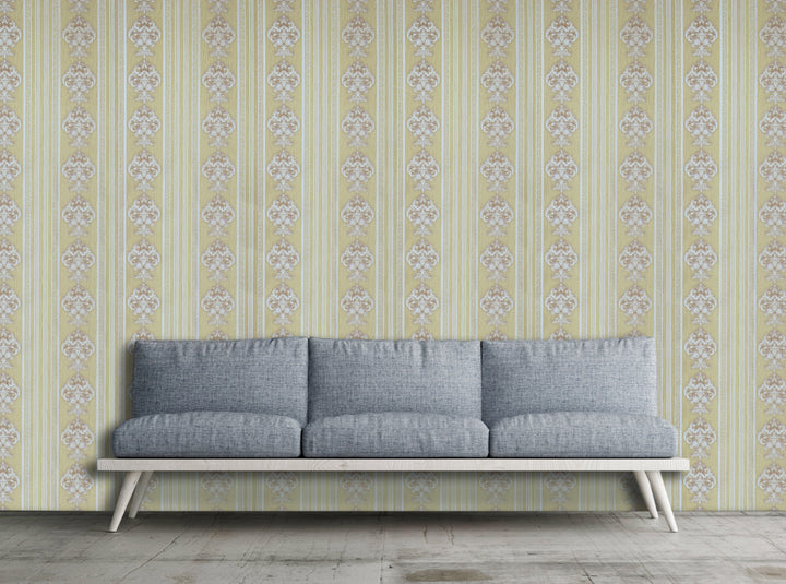 King Alfred A Champagne Panel Wallpaper Sk0233-05