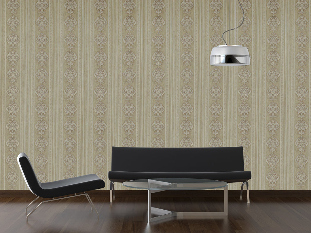King Alfred A Walnut Panel Wallpaper Sk0233-06