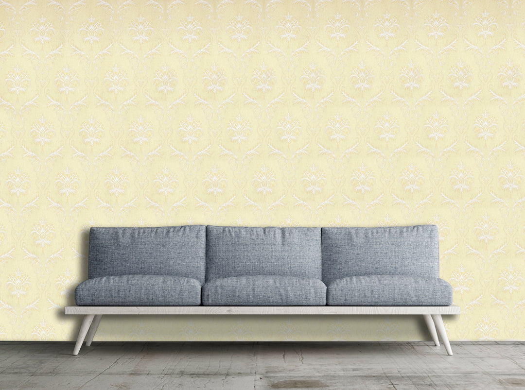 King Alfred A Honey Damask Wallpaper Sk9432-04
