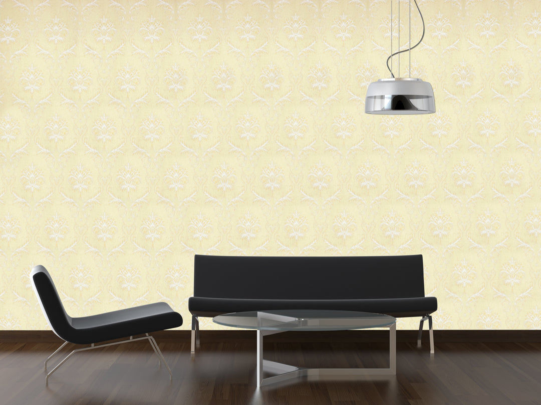 King Alfred A Honey Damask Wallpaper Sk9432-04