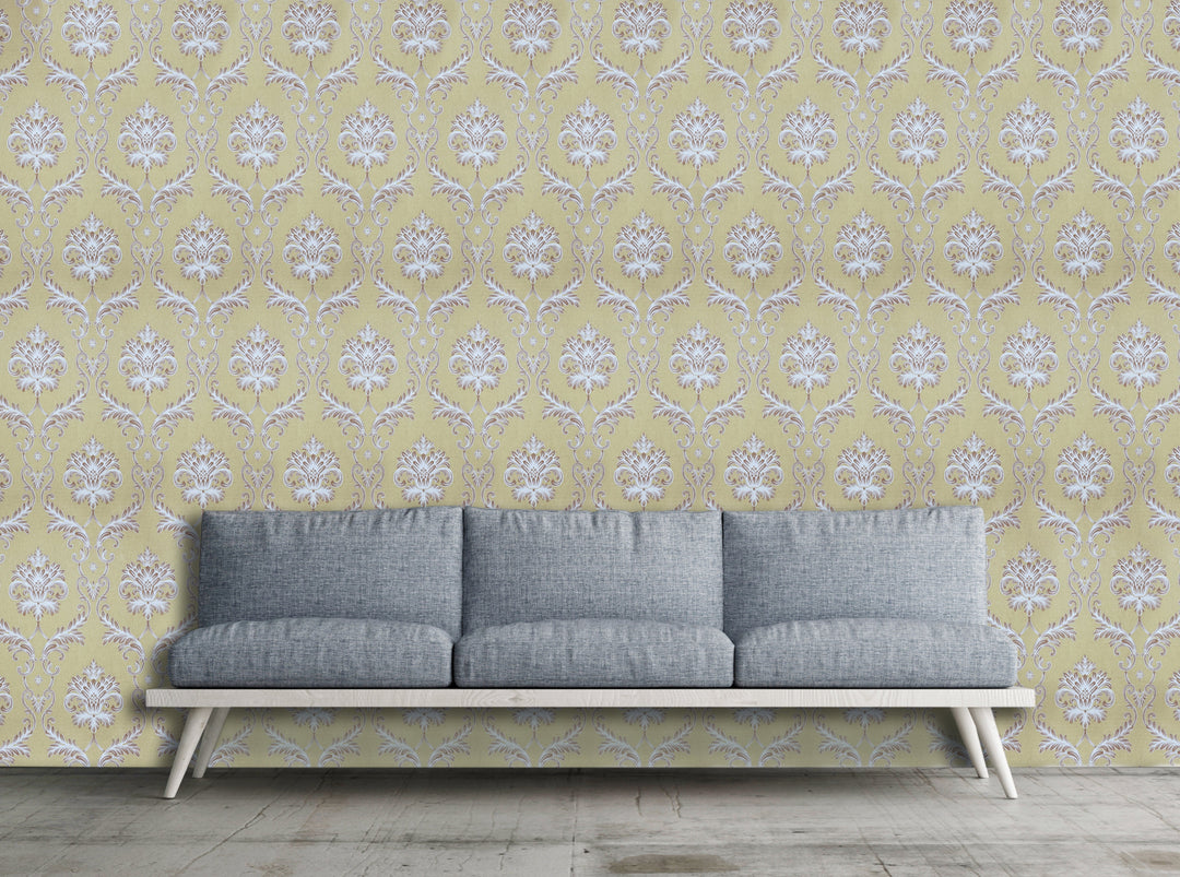 King Alfred A Lilac Damask Wallpaper Sk9432-05