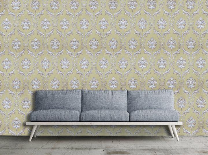 King Alfred A Lilac Damask Wallpaper Sk9432-05