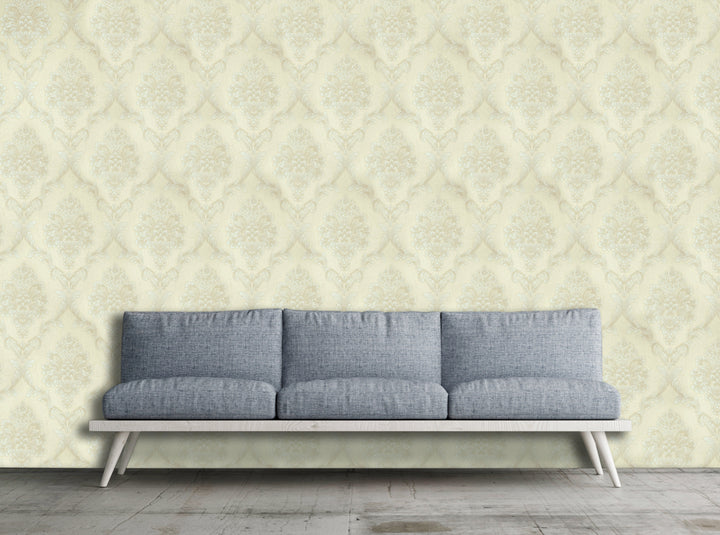 King Alfred A Pearl Damask Wallpaper Sk9468-03