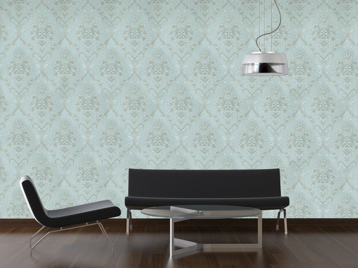 King Alfred A Ocean Damask Wallpaper Sk9468-07