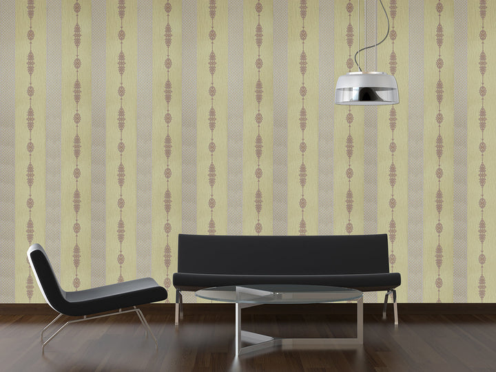 King Alfred A Wheat Stripe Wallpaper Sk9983-05