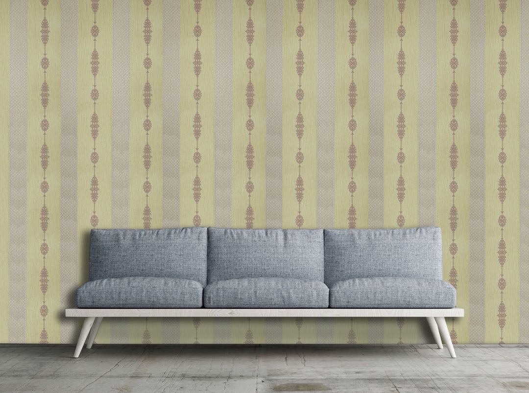 King Alfred A Wheat Stripe Wallpaper Sk9983-05