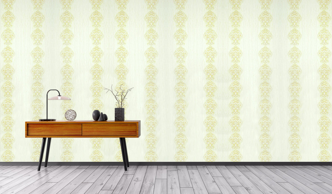 King Alfred B Cream Stripe Wallpaper Sk0233-08