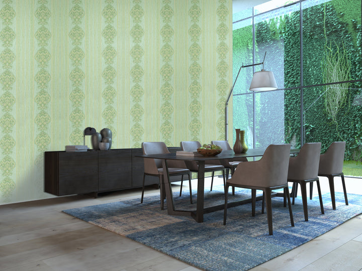 King Alfred B Minty Stripe Wallpaper Sk0233-12