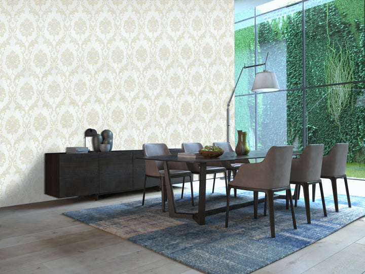 King Alfred B White Regal Wallpaper Sk9432-08