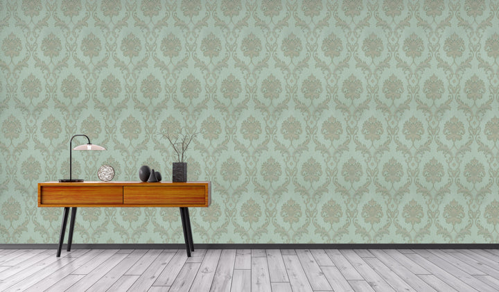 King Alfred B Emerald Regal Wallpaper Sk9432-12