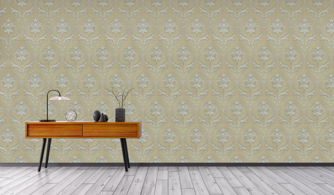 King Alfred B Caramel Regal Wallpaper Sk9432-14