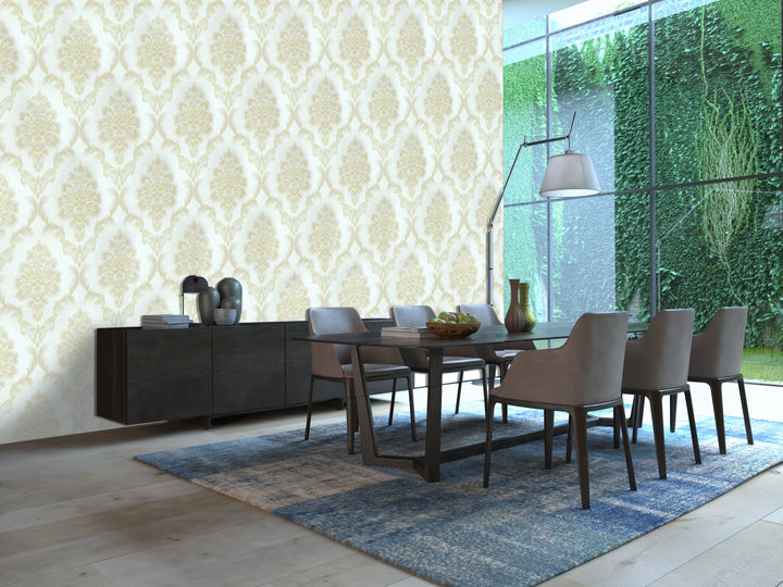King Alfred B Vanilla Motif Wallpaper Sk9468-08