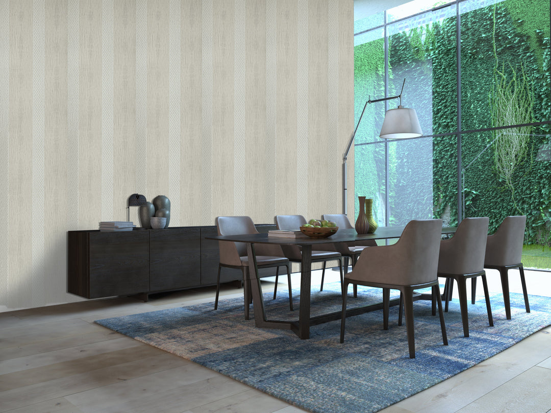King Alfred B Ash Stripe Wallpaper Sk9983-09