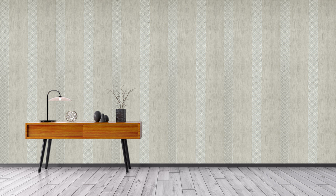King Alfred B Ash Stripe Wallpaper Sk9983-09