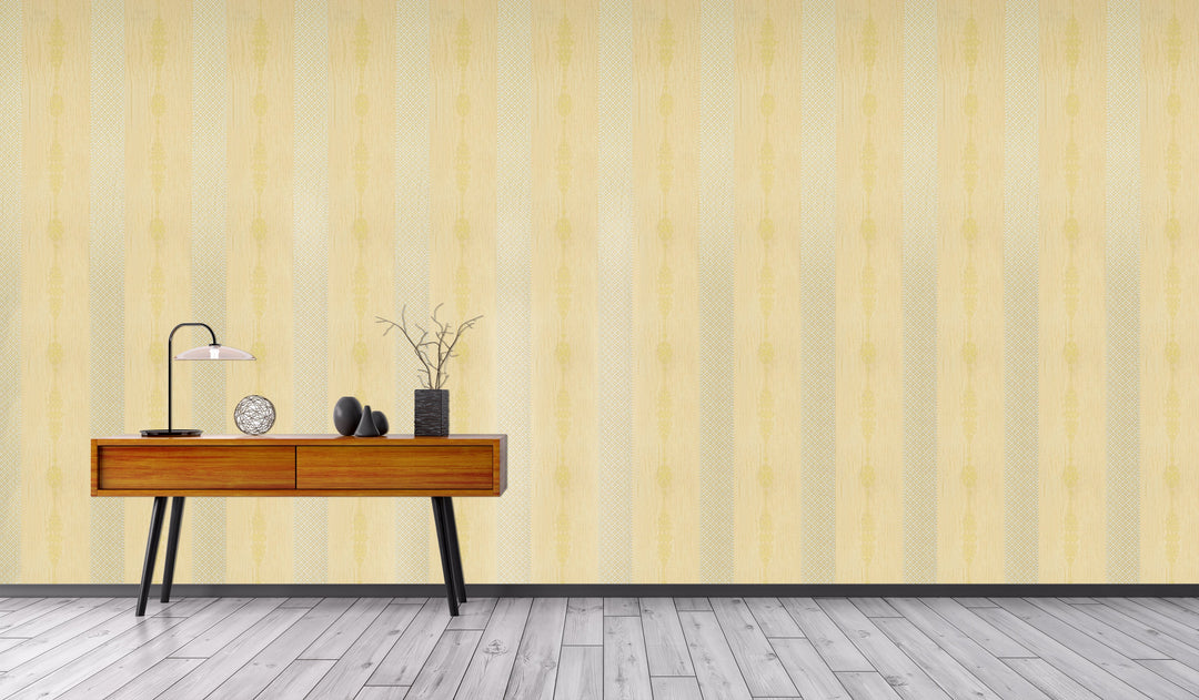 King Alfred B Cream Stripe Wallpaper Sk9983-10