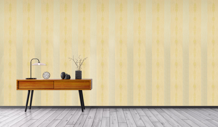 King Alfred B Cream Stripe Wallpaper Sk9983-10