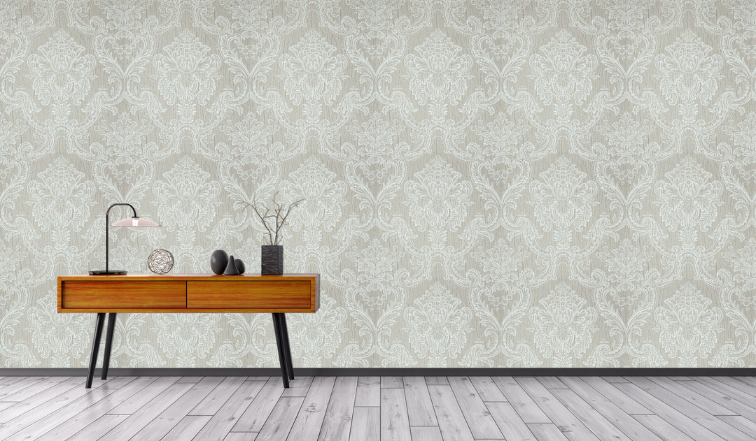 King Alfred B Fog Damask Wallpaper Sk9993-09