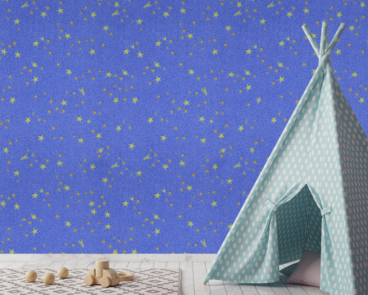 Knightsbridge Sapphire Spark Wallpaper 2189-74