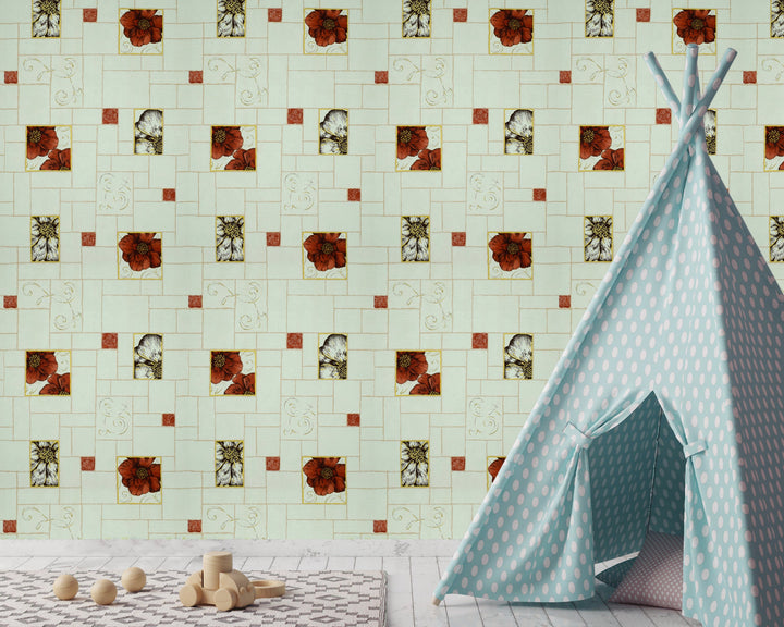 Knightsbridge Cozy Blocks Wallpaper 2425-36