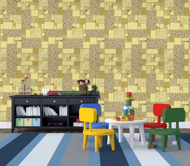 Knightsbridge Mosaic Honey Wallpaper 2443-49