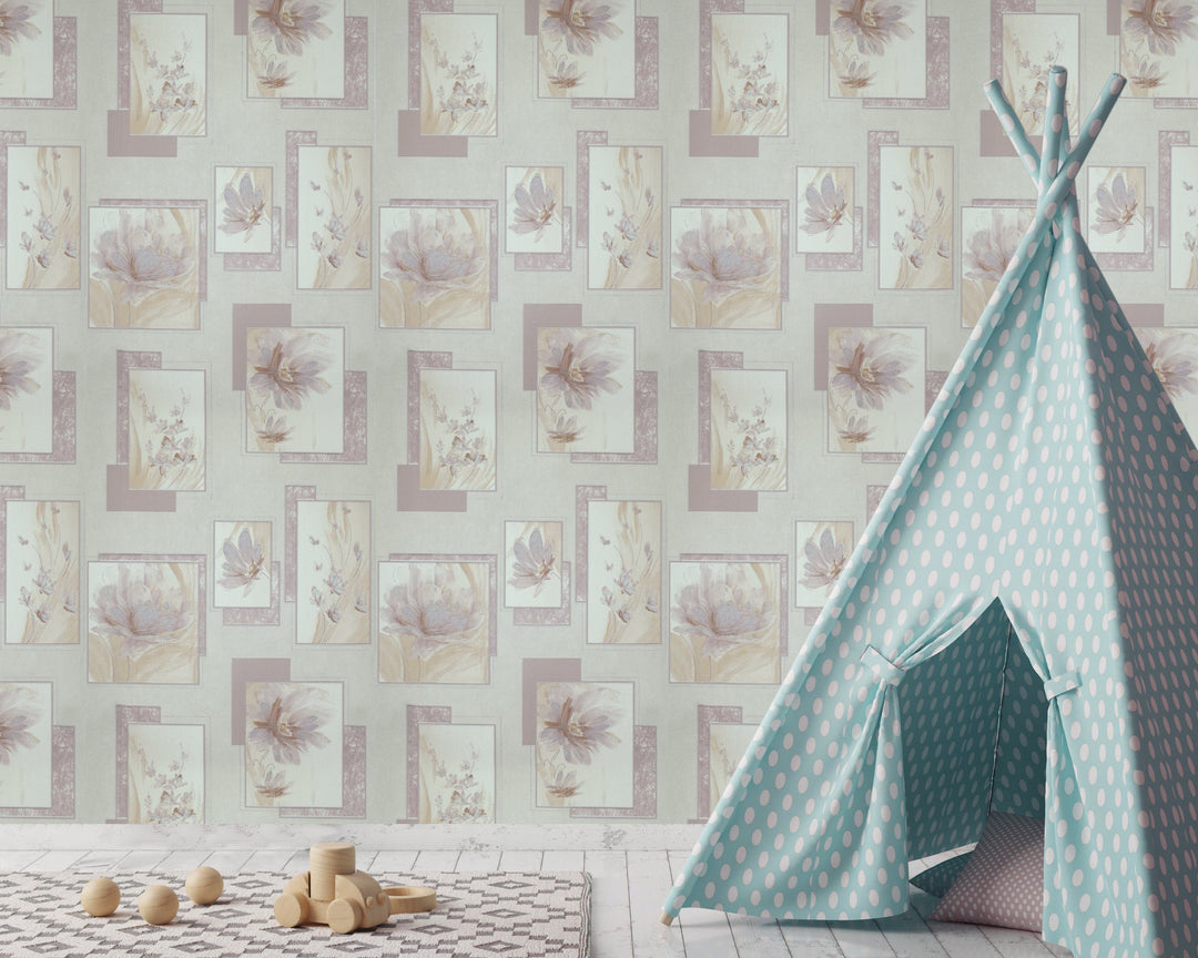 Knightsbridge Rose Collage Wallpaper 2462-35