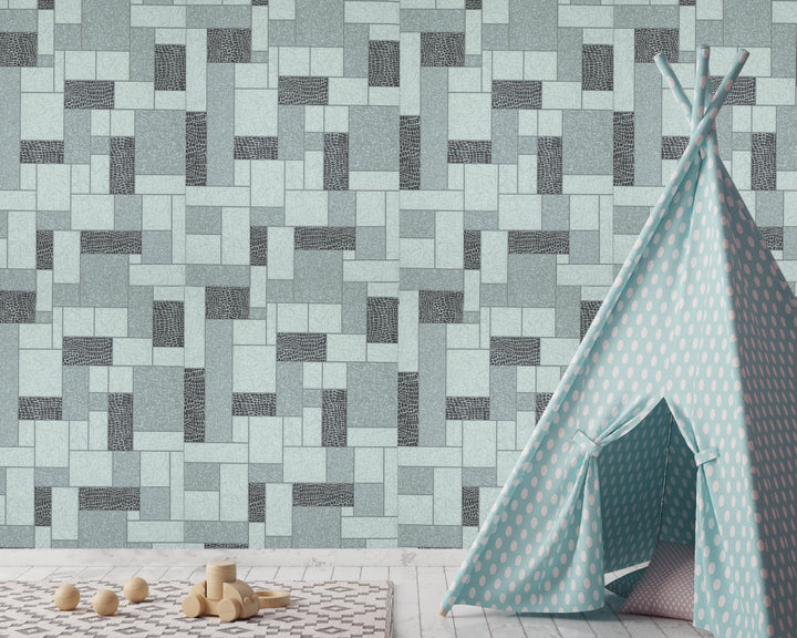 Knightsbridge Monochrome Tiles Wallpaper 2467-25