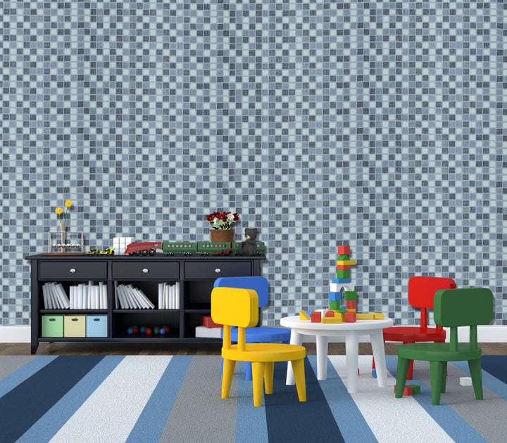 Knightsbridge Denim Dots Wallpaper 2468-25