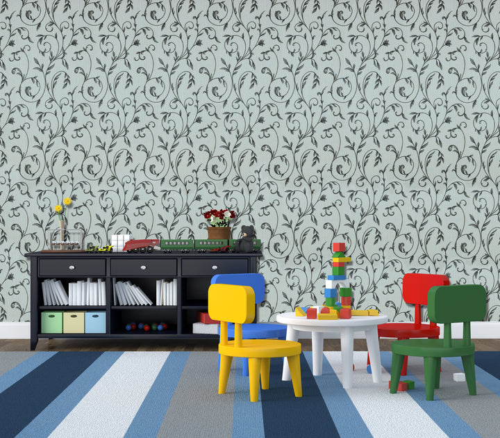 Knightsbridge Seafoam Bloom Wallpaper 7193-25T