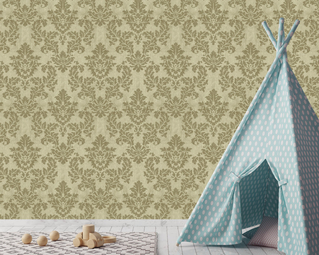 Knightsbridge Olive Petal Wallpaper 8257-93T