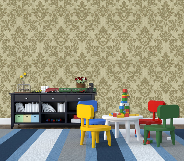 Knightsbridge Olive Petal Wallpaper 8257-93T