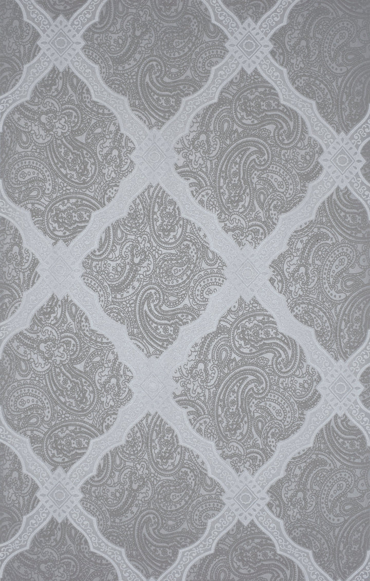 Holborn Silver Grid Wallpaper L110206