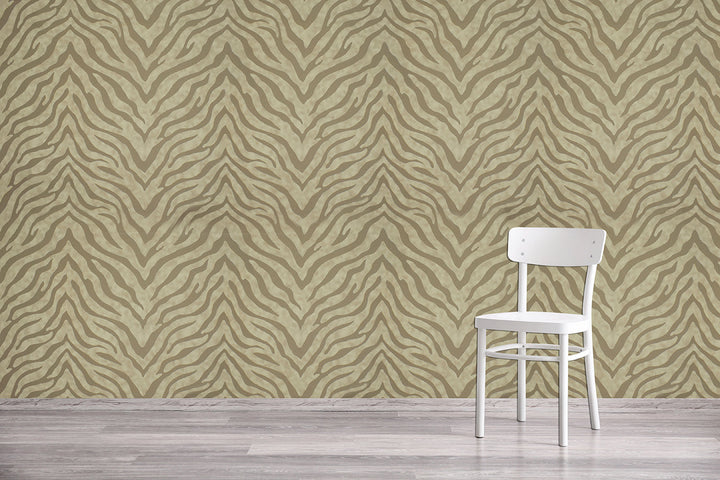 Taupe Zebra Wallpaper