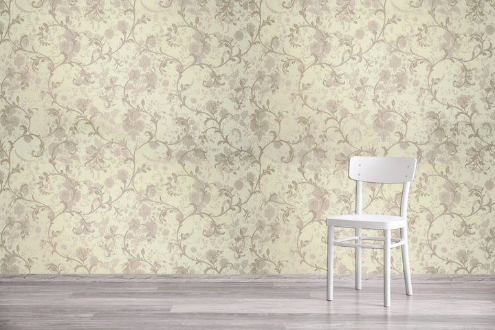 Beige Vine Wallpaper