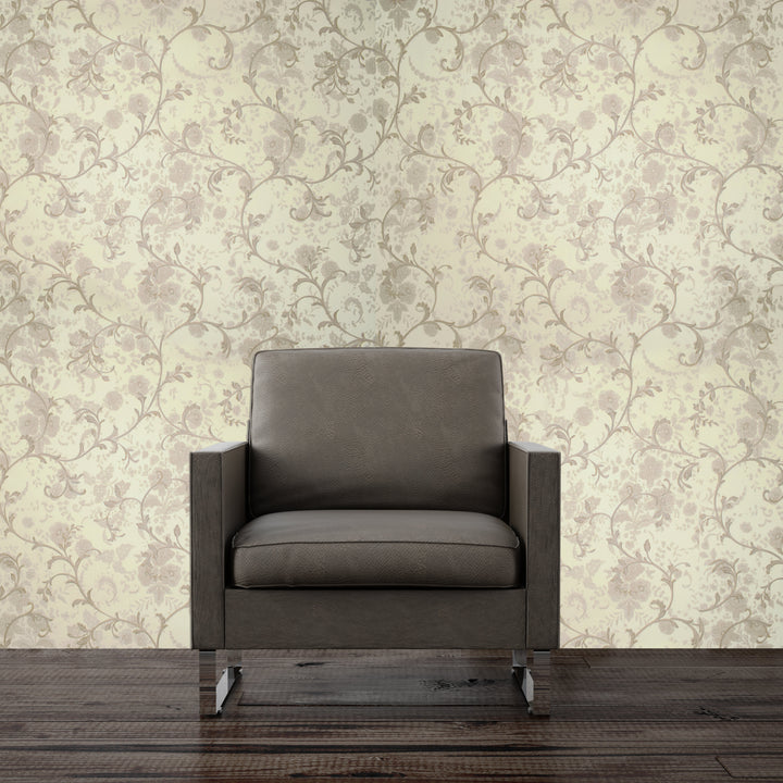 Beige Vine Wallpaper