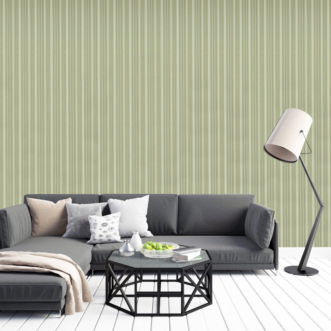 Mayfair Olive Stripe Wallpaper 1827-24