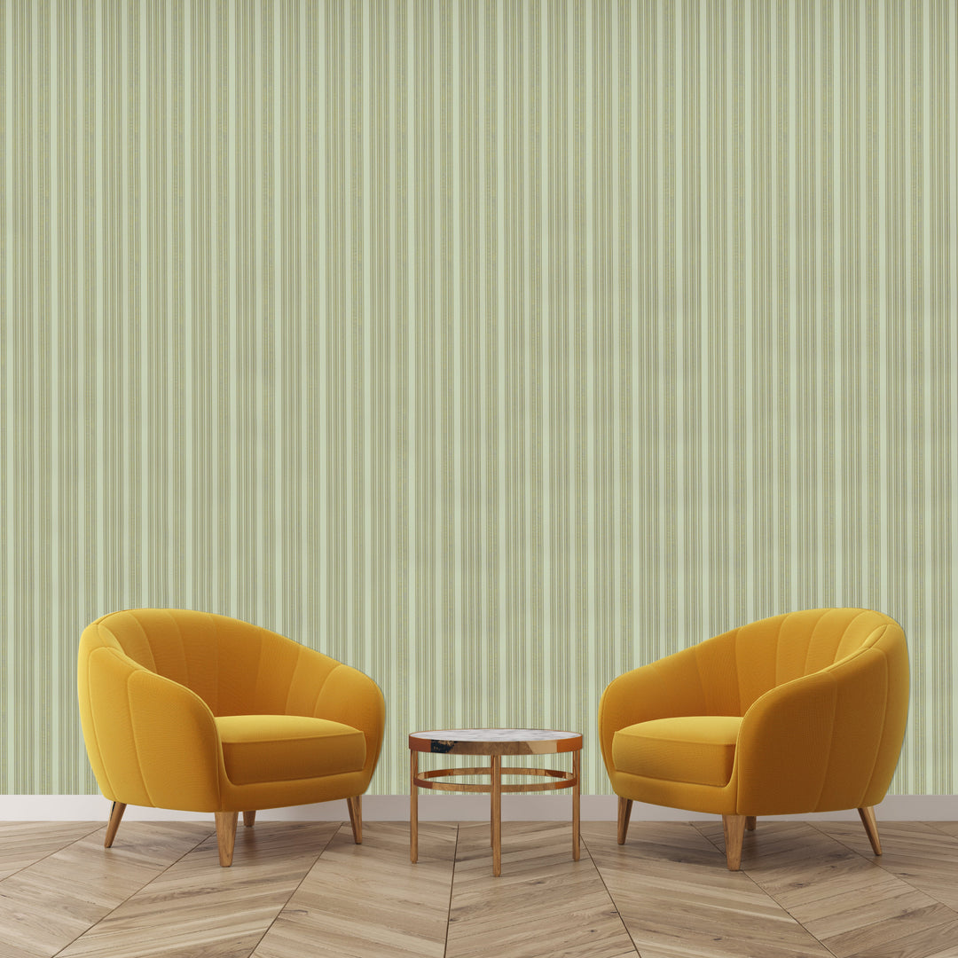 Mayfair Olive Stripe Wallpaper 1827-24
