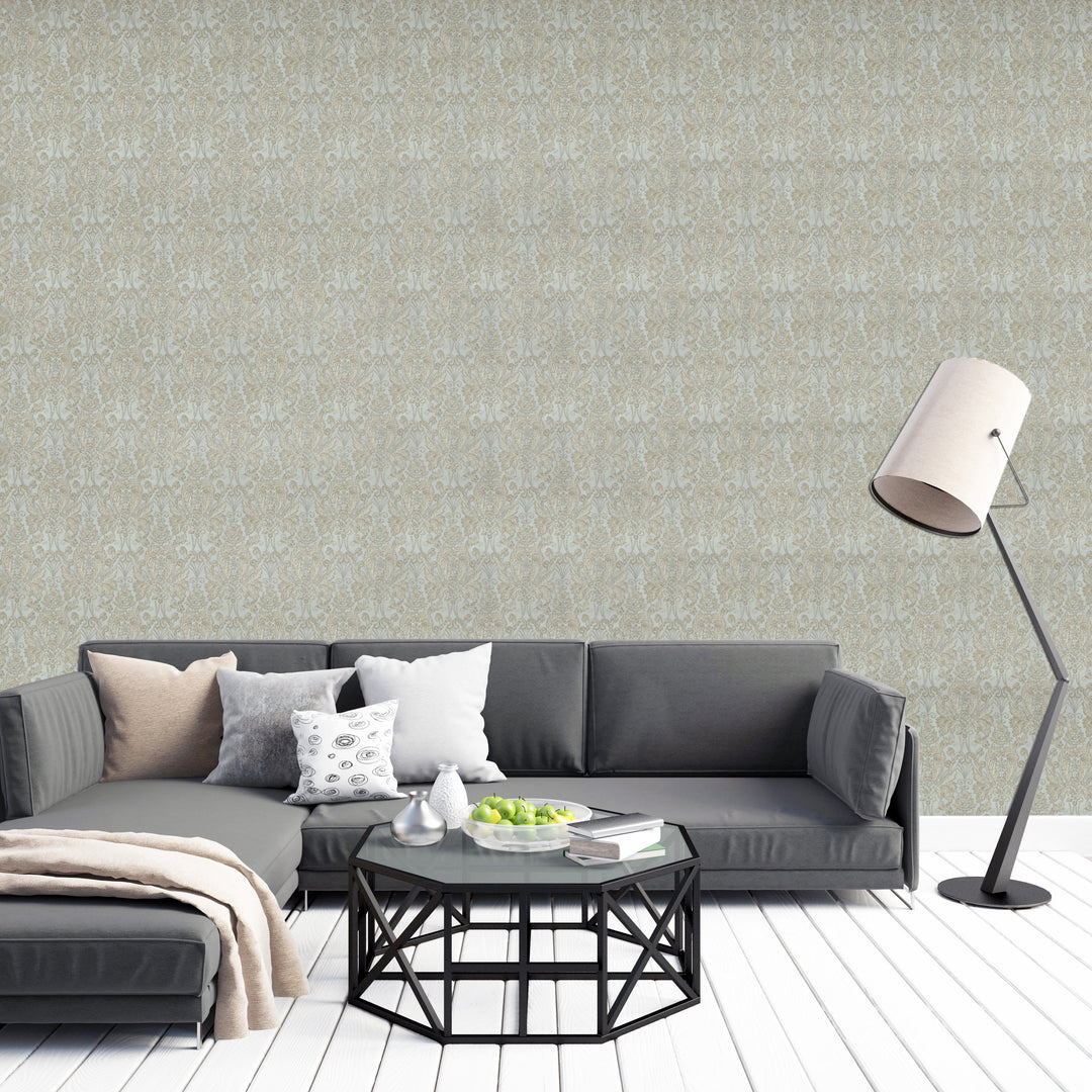 Mayfair Silver Sheen Wallpaper 1827-25