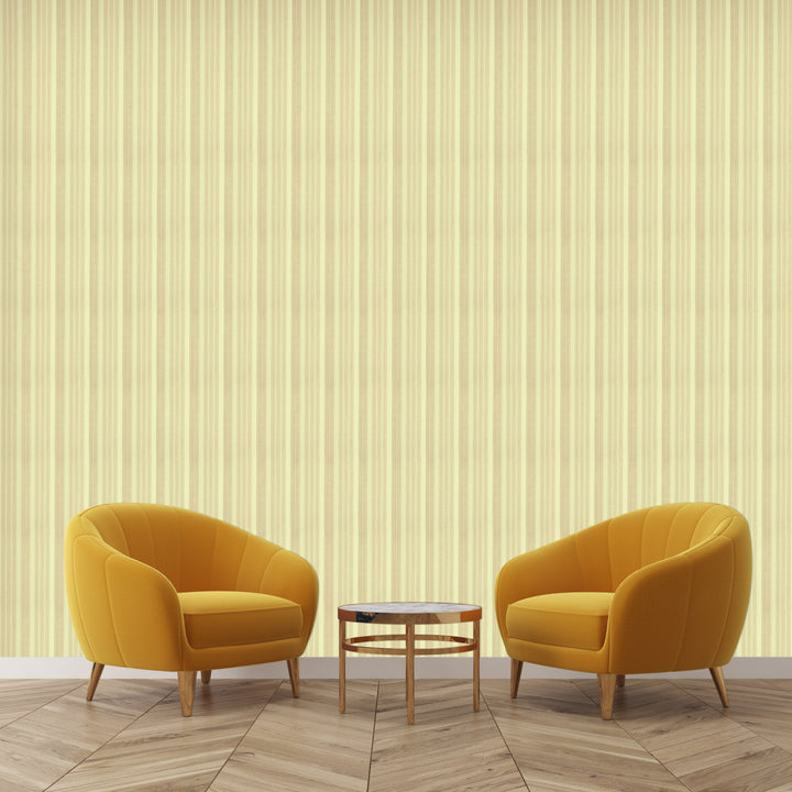 Mayfair Lemon Stripe Wallpaper 1827-32
