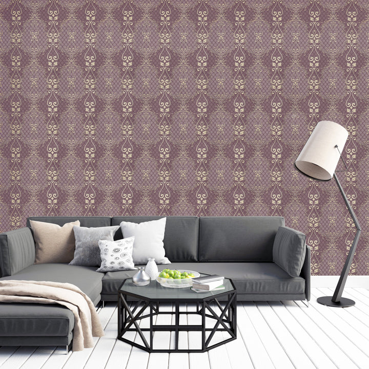 Mayfair Plum Classic Wallpaper 1841-67