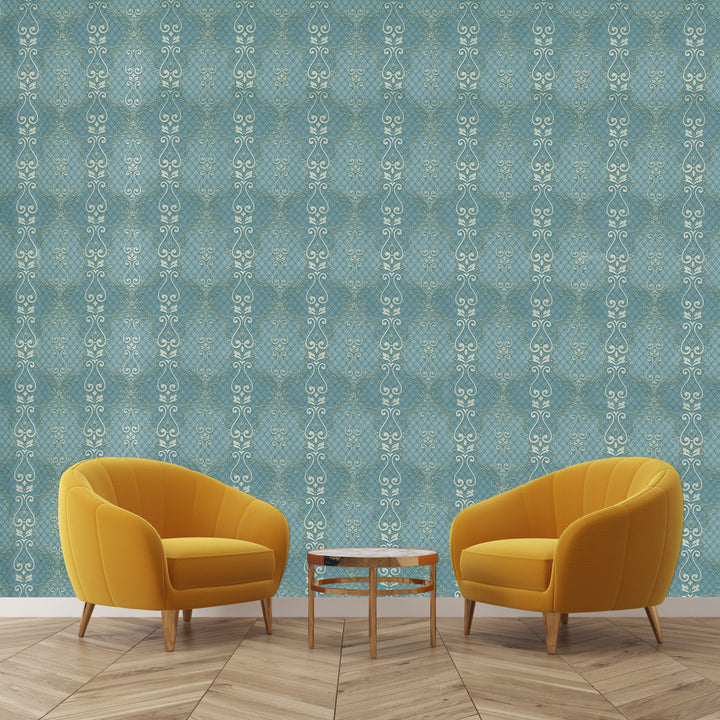 Mayfair Azure Motif Wallpaper 1841-78