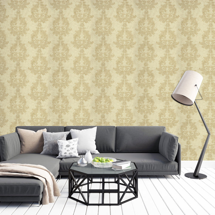 Mayfair Champagne Baroque Wallpaper 8329-33
