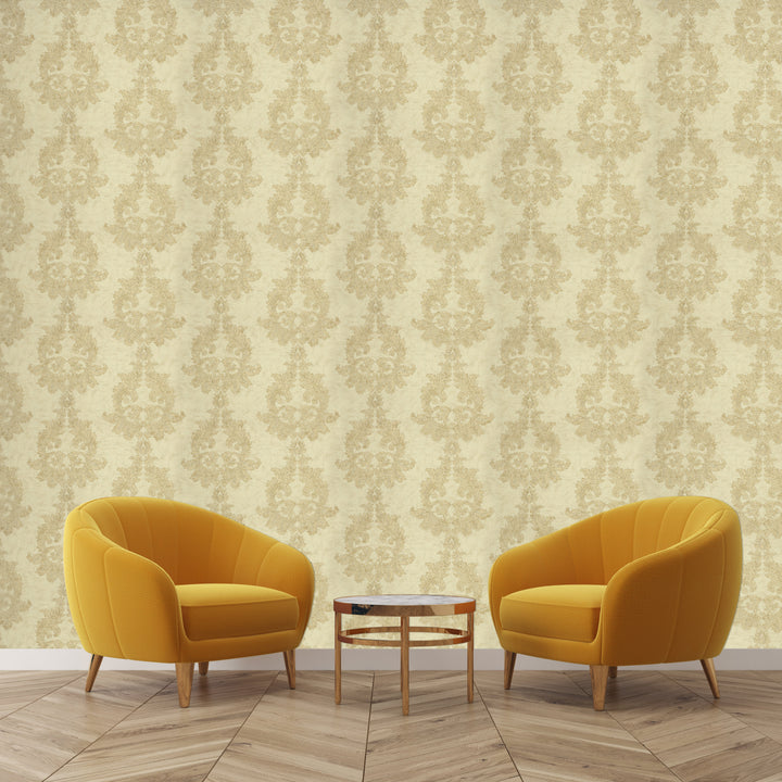 Mayfair Champagne Baroque Wallpaper 8329-33