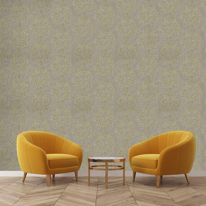 Mayfair Taupe Shimmer Wallpaper 8329-99