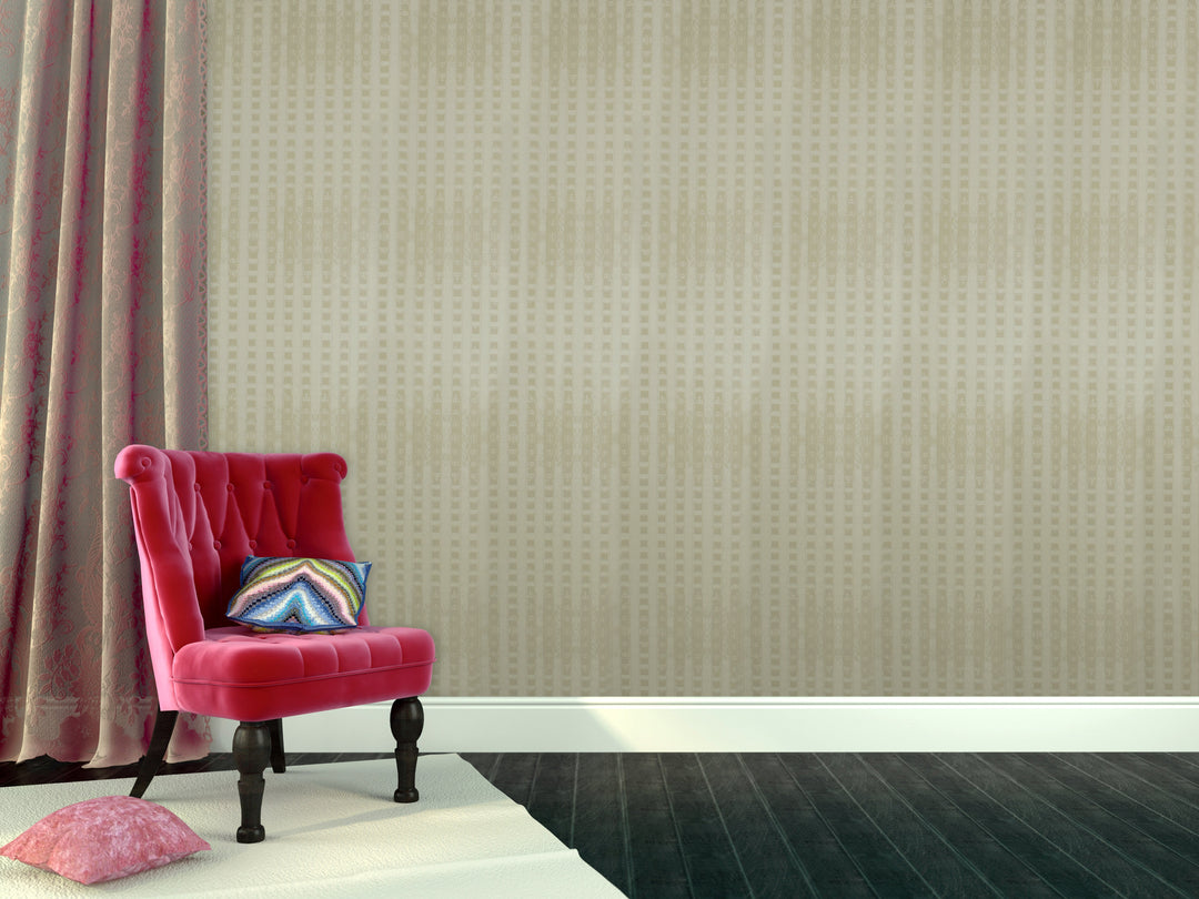 Newcastle 29 Ivory Stripe Wallpaper Sk69-5424