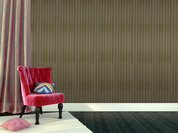 Newcastle 29 Cocoa Stripe Wallpaper Sk69-5426