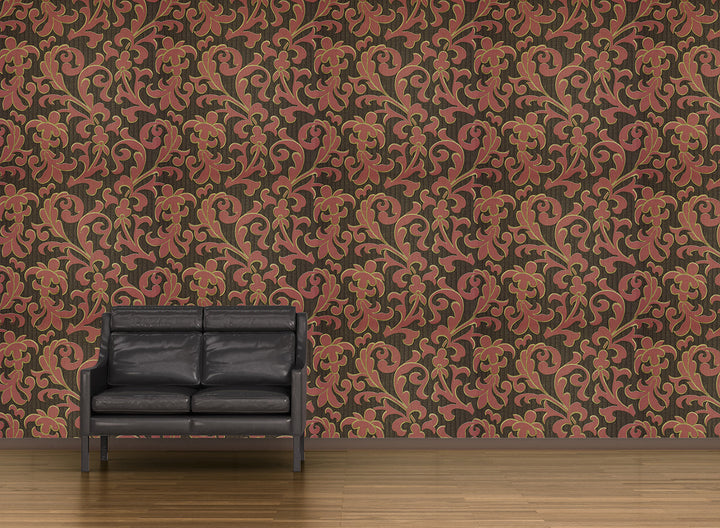 Crimson Scroll Wallpaper