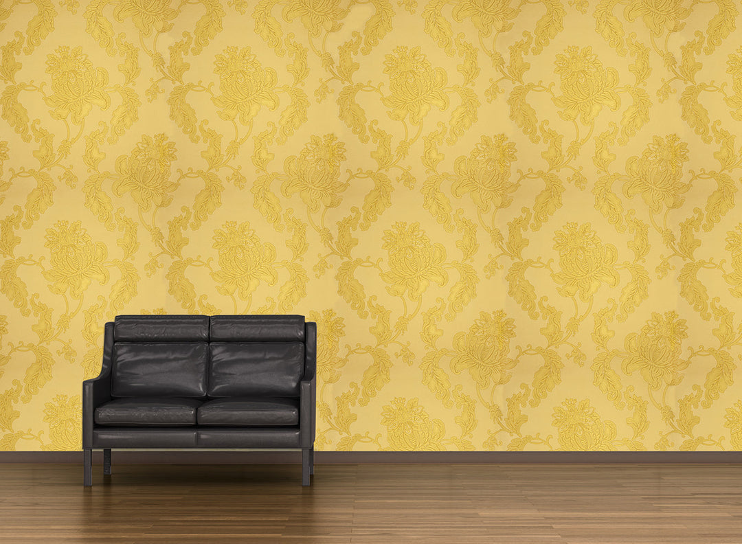 Gold Yellow Flower Wallpaper