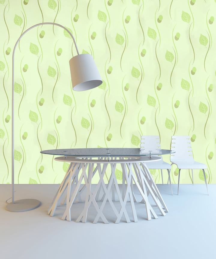 Newport A Lime Wave Wallpaper Sk2446